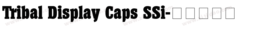 Tribal Display Caps SSi字体转换